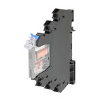 Przekaźnik smukły 6 mm, z gniazdem, SPDT, 6A, zaciski wpinane, 24V DC, G2RV-ST500 24VDC
